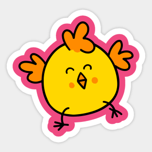 Cute Dancing Easter Chick! Sticker